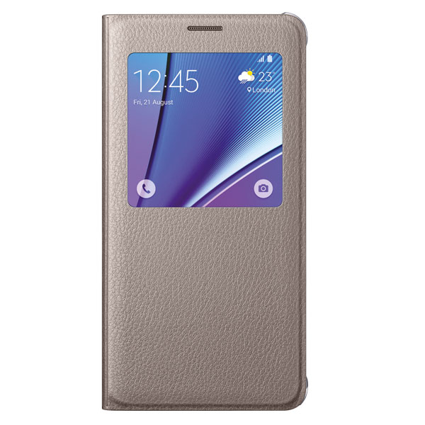 Bao da S View cho Samsung Galaxy Note 5 chính hãng.